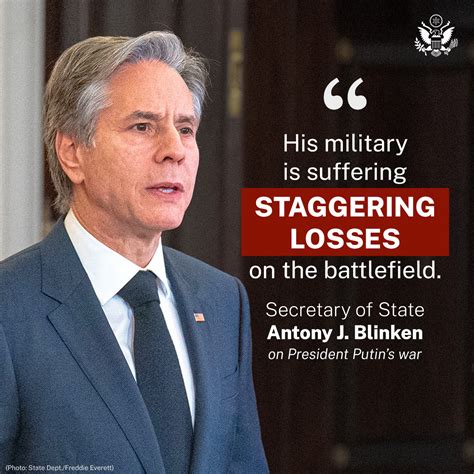 Department of State on Twitter: ".@SecBlinken: President Putin’s war continues to be a strategic ...