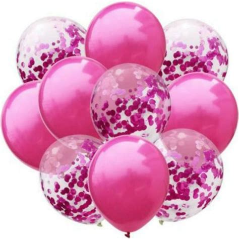 Purple Or Pink Confetti Balloon Bouquet-Party Decorations-Party ...