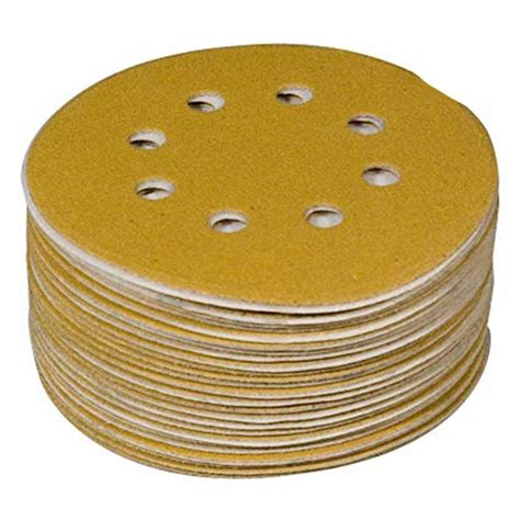 8-Hole Hook and Loop Medium 100-Grit Disc Sandpaper 5-in W x 5-in L 100-Pack at Lowes.com