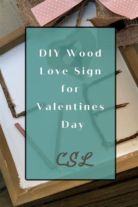 DIY Wood Love Sign for Valentines Day - Crazy Southern Lifestyle by Teresa Batey