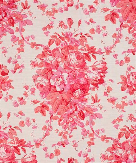 Vintage Pink Floral Wallpaper