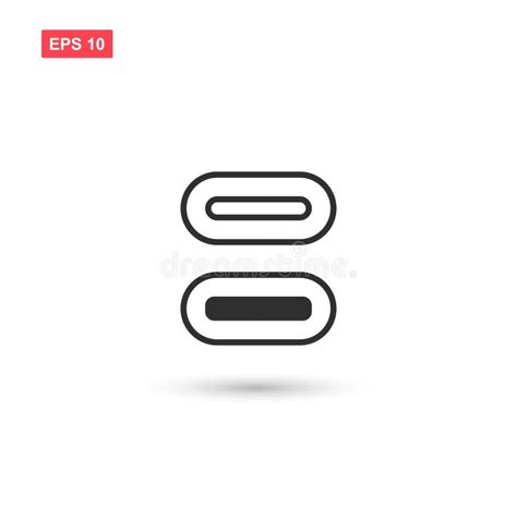 USB Type C icon stock vector. Illustration of electronic - 144100521