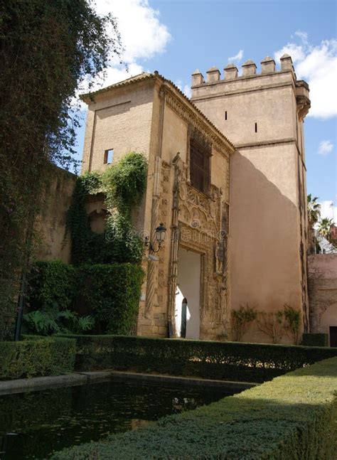 Real Alcazar of Seville Gardens Stock Image - Image of place ...