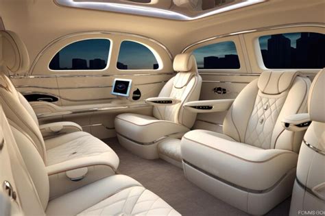 Premium AI Image | White Mercedes Benz Interior