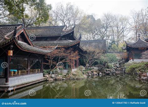 Traditional Chinese Architecture and Tea House Stock Image - Image of ...