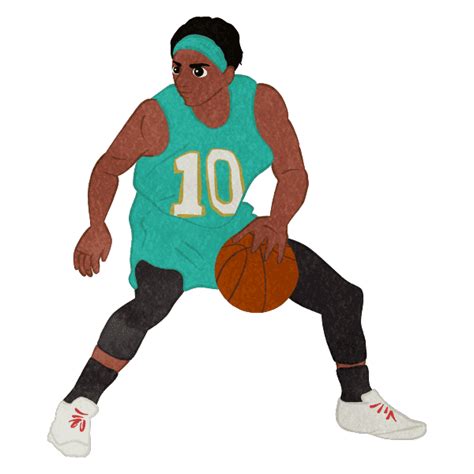 Basketball Player Dribbling - cute2u! A free Cute Illustration for Everyone!