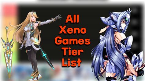 Official All Xeno Games Tier List - YouTube