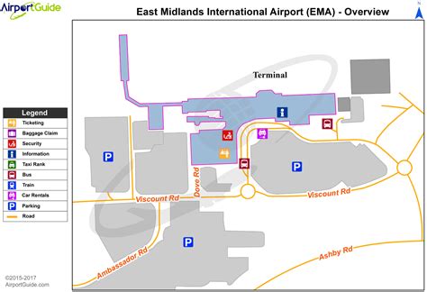 Castle Donington - East Midlands (EMA) Airport Terminal Map - Overview | East midlands airport ...