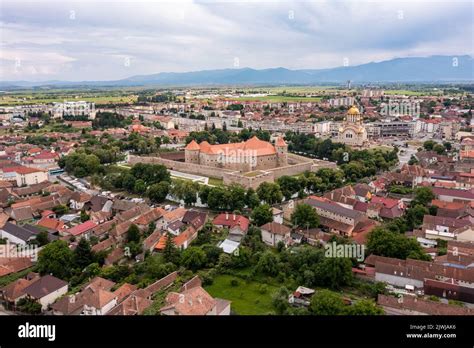 The castle of Fagaras in Romania Stock Photo - Alamy