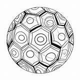 Soccer Ball Drawing To Color  Coloring Page sketch template