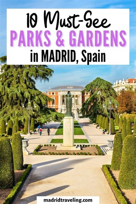 ≫ TOP 10 Parks and Gardens in Madrid Spain (+ Free Map)