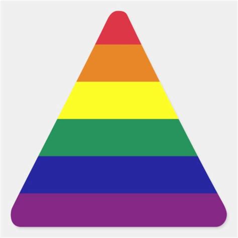 Rainbow Triangle Sticker | Zazzle.com