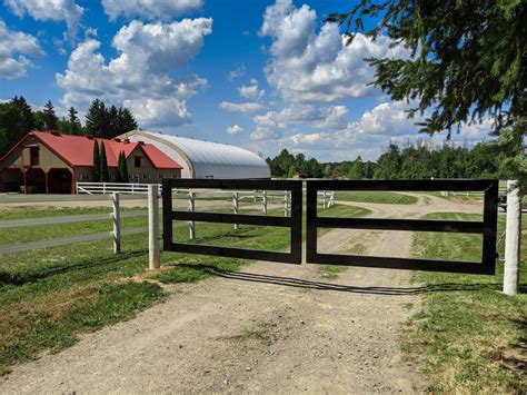 Gorgeous & Simple Metal Driveway Gate Heavy Duty Entrance Gate Made in ...