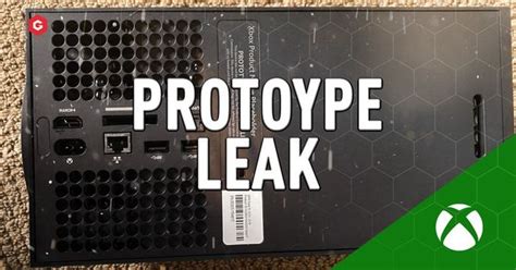 Xbox Series X: Prototype Leak Reveals Ports