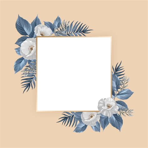 Floral frame design 1218594 Vector Art at Vecteezy