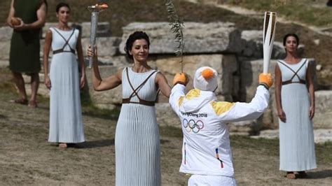 2018 Olympic flame lit at site of ancient Games | CBC Sports