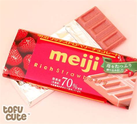 Buy Meiji Rich Strawberry 70% Chocolate Bar at Tofu Cute Meiji ...