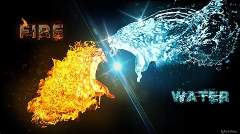 Fire Vs Water Wallpapers - Top Free Fire Vs Water Backgrounds - WallpaperAccess