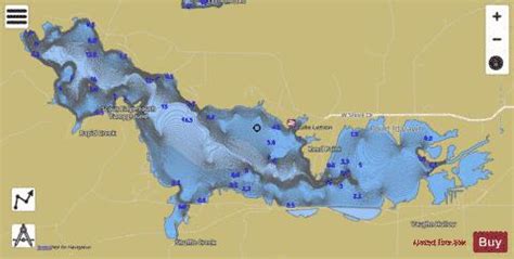 Lake Lemon Fishing Map | Nautical Charts App