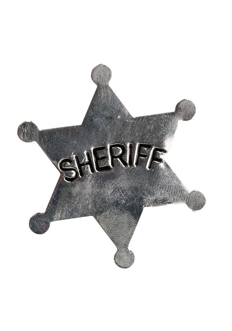 Deluxe Wild West Sheriff Badge