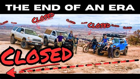 Miles of Moab Trails Are Now Closed - The Beginning Of The End? - YouTube