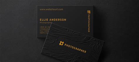 Embossed Foil Business Cards | Gold Image Printing