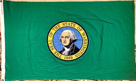 Washington State Flag State of Washington The Evergreen | Etsy ...