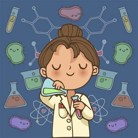 Personagem de ilustração de cientista fe... | Free Vector #Freepik #freevector #mulher #carater ...