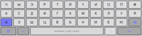 Mongolian Cyrillic QWERTY Keyboard Help