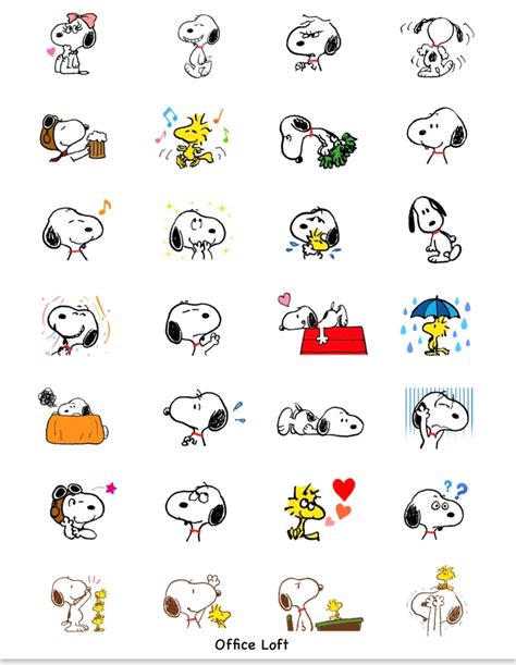 Snoopy Digital Stickers Digital Planner Sticker Happy Sticker Pack Goodnotes Sticker Goodnotes ...