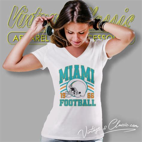 Miami Dolphins Helmet 1966 Vintage Shirt - Vintagenclassic Tee