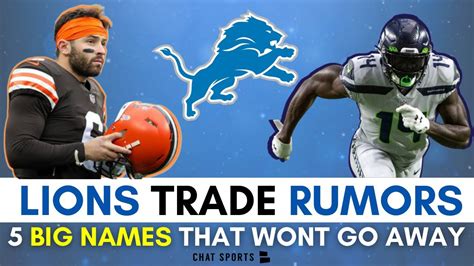 Detroit Lions Trade Rumors: 5 NFL Trade Ideas Ft Baker Mayfield, DK Metcalf, Brandin Cooks ...