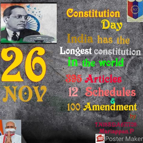 Constitution day poster – India NCC