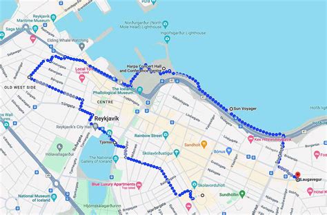 Reykjavik Walking Tour Map | Besttravels.org