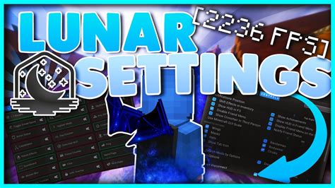 The BEST Lunar Client SETTINGS RELEASE FOR PVP/FPS on Minecraft - YouTube