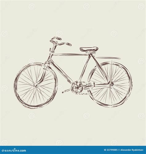 Retro Vintage Bicycle Illustration Stock Illustration - Illustration of icon, isolated: 33799885