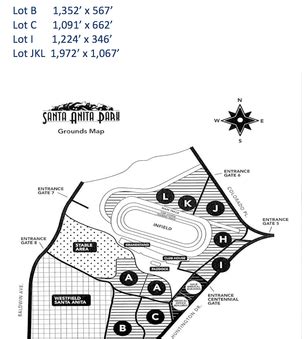 Map Santa Anita Race Track - New River Kayaking Map