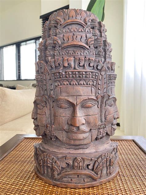 Bayon Temple Wood Carving, Furniture & Home Living, Home Decor, Other ...