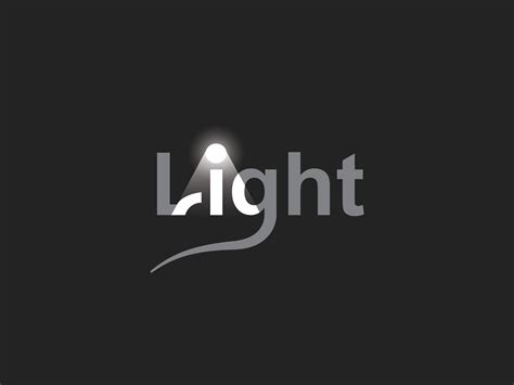 the light logo on a black background