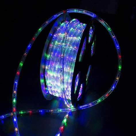 Ainfox 110V 100 Ft. 2 Wire Led Rope Lights Strip Christmas Lights Waterproof Indoor Outdoor Use ...