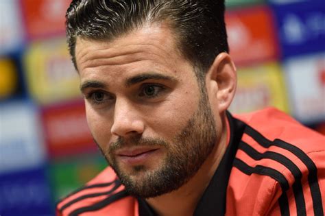 Real Madrid's Spanish defender Nacho Fernandez addresses a press conference on the eve of the ...