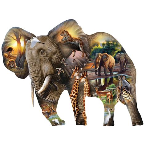 Elephant Habitat 1000 Piece Jigsaw Puzzle | Spilsbury