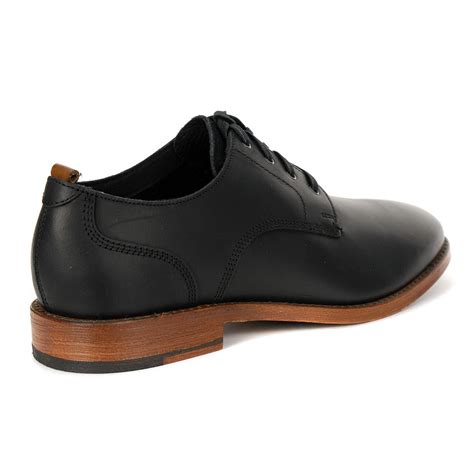 Cole Haan Men's Feathercraft Grand Blucher Oxford Black Smooth Leather Dress Shoes C29702 ...