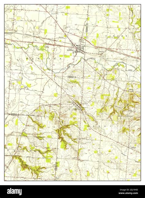 Canal Winchester, Ohio, map 1955, 1:24000, United States of America by Timeless Maps, data U.S ...