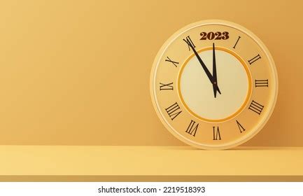 3d Time Clock 2023 Year Number Stock Illustration 2219518393 | Shutterstock