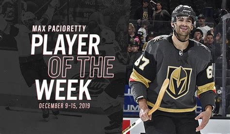 Player of the Week | Max Pacioretty | NHLPA.com