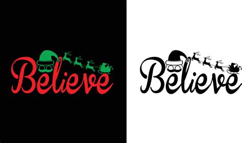 Believe Christmas Design 4797937 Vector Art at Vecteezy