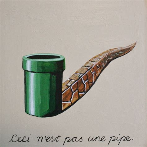 Mario Pipe Magritte Pipeprint of original painting various