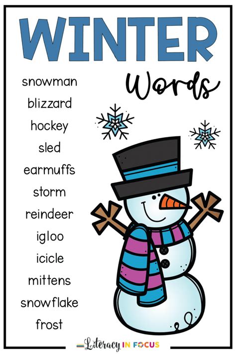 4 Winter Vocabulary Activities Your Students Will Love - Literacy In Focus