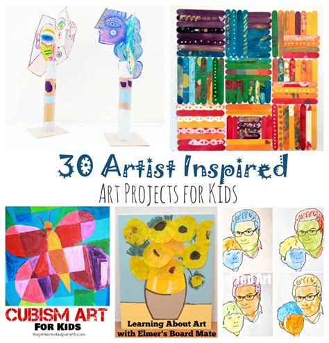 30 Artist Inspired Art Projects For Kids – The Pinterested Parent